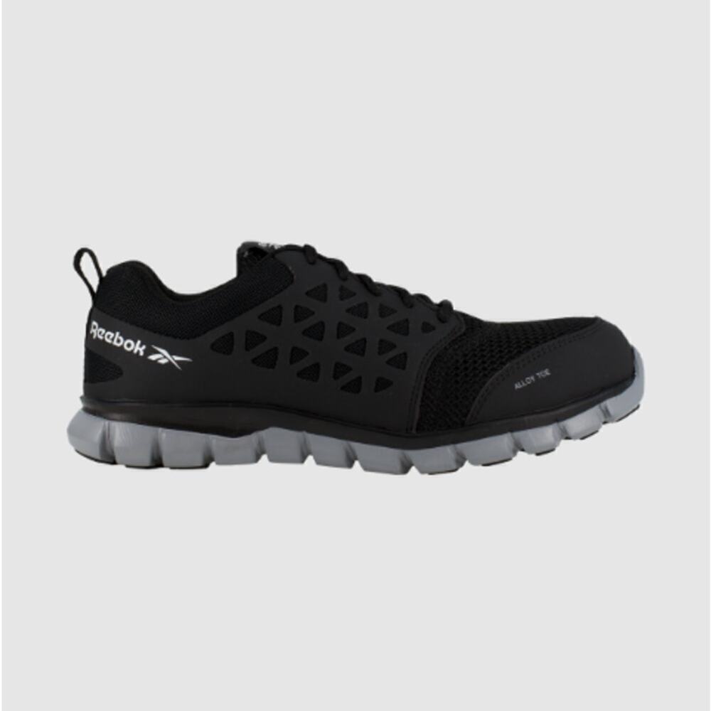 NIB Reebok Women's Black RB041 Sublite Cushion Athletic Work Alloy Toe Size 5
